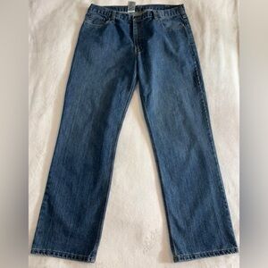Carhartt Men's Jeans Relaxed Fit Size 40 x 34 Inseam Med Wash Cotton Blend